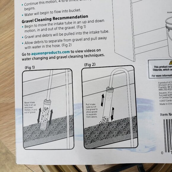 New Aqueon Aquarium Fish Tank Siphon Vacuum Gravel Cleaner Hand Syphon Pump Hose - Picture 8 of 15